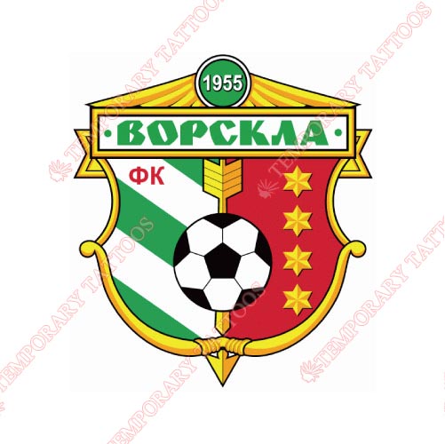 Vorskla Poltava Customize Temporary Tattoos Stickers NO.8530